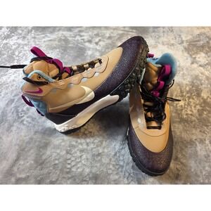 Nike Terrascout GS Kids 7Y / 8.5 Womens Hemp Burgundy Ash Hiking Boots NWOB